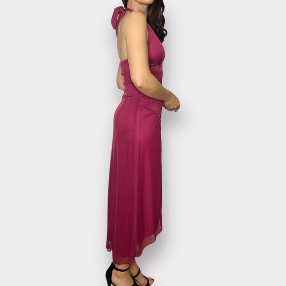 90s Rampage Mauve and Gold Party Dress - Picture 7 of 8